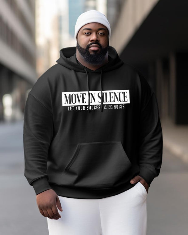 Men's Plus Size Move In Silence Day Hoodie