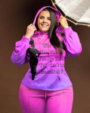 Women's Plus Size You Are Beautiful Hoodie Set
