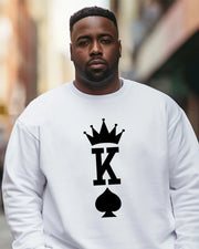 Men's Plus Size King of Spades Sweatshirt