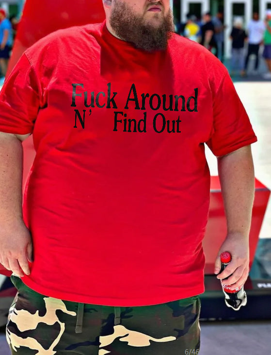 AROUND N' FIND OUT PRINTED MEN'S T-shirt