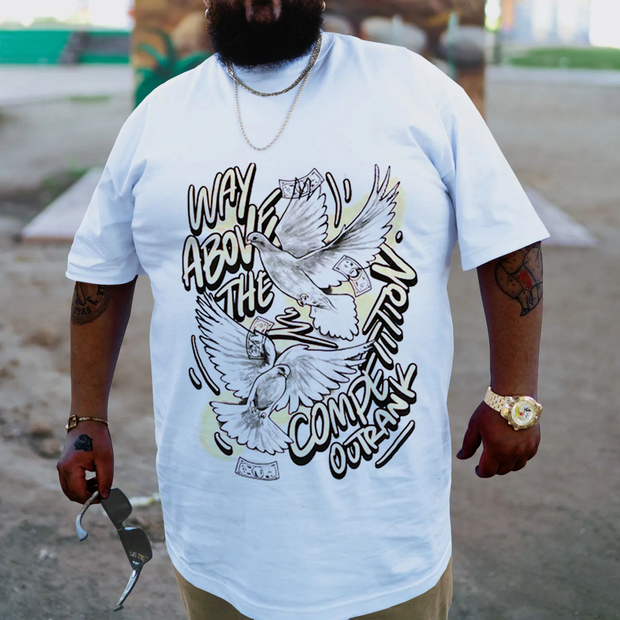 Plus Size White Way Above The Competition T-Shirt